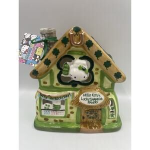 Blue Sky Clayworks Hello Kitty's Lucky Shamrock Bakery St Patrick's Candle House